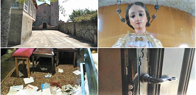 Una banda de ladrones asalta seis templos en Orense en menos de un mes