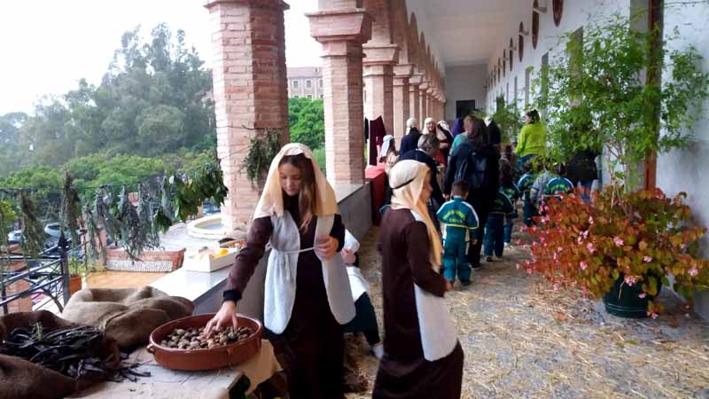 Belén viviente en la Casa Diocesana de Málaga