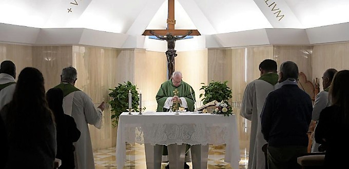 Cesa la transmisión en vivo de las Misas del Papa en Santa Marta
