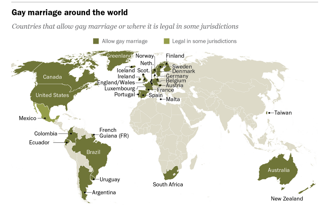Pases que aprueban el matrimonio gay