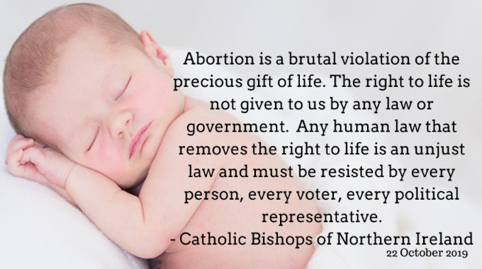 Los obispos católicos de Irlanda del Norte condenan la legalización del aborto y el «matrimonio» homosexual