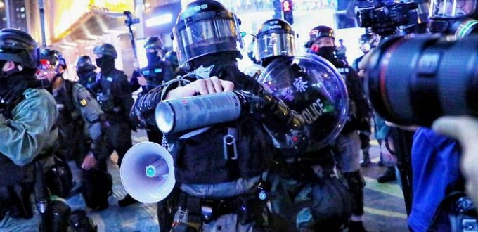 Hong Kong: Manifestaciones anti-gobierno en Navidad causaron ms de 300 arrestos