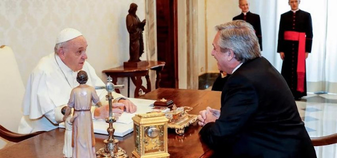 El Papa recibe al presidente de Argentina