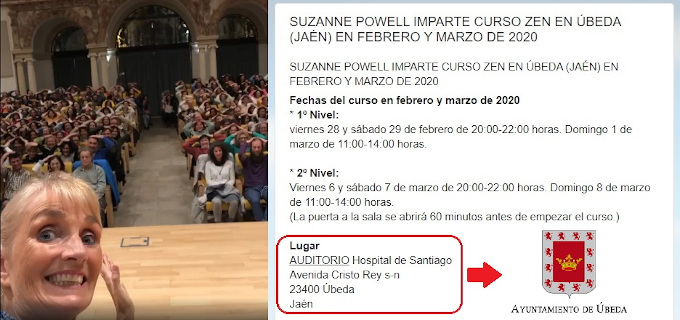 El Ayuntamiento de beda cede un edificio pblico para un curso de la «sanadora zen» Suzanne Powell