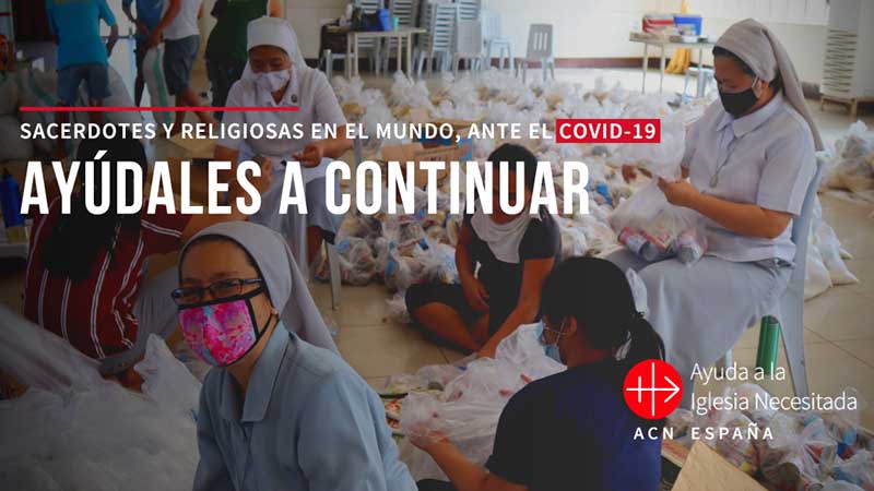 Campaña de donativos de ACN para el sostenimiento de sacerdotes y religiosas en los países pobres: Ayúdales a continuar