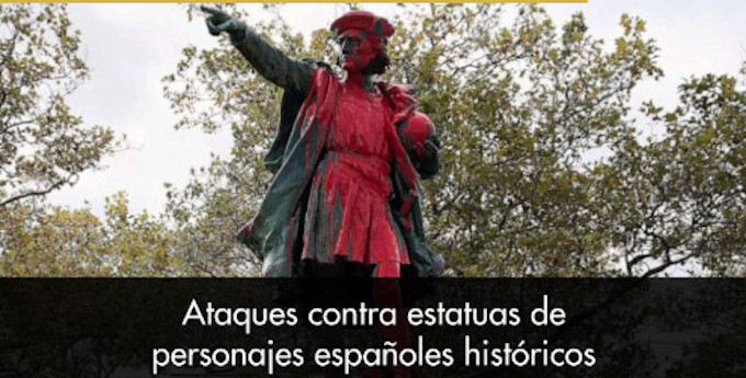 La Real Academia de la Historia deplora los ataques vandálicos contra estatuas de personajes históricos de España