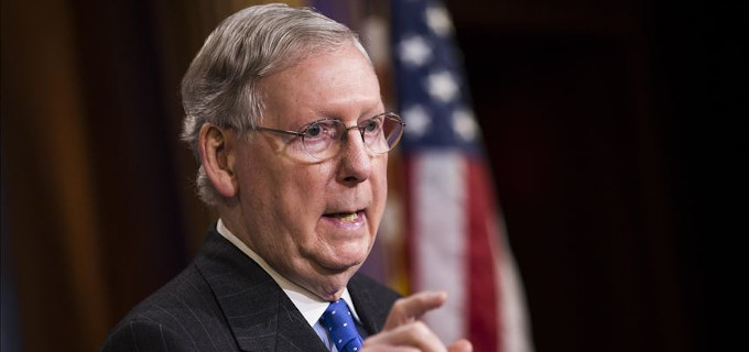 Mitch McConnell: Aunque las protestas estn siendo permitidas, la oracin sigue siendo demasiado peligrosa