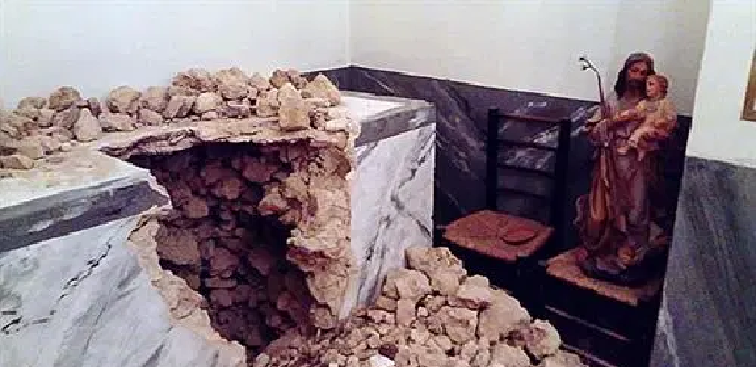 Atacan, profanan y roban en una capilla en Planes, Alicante
