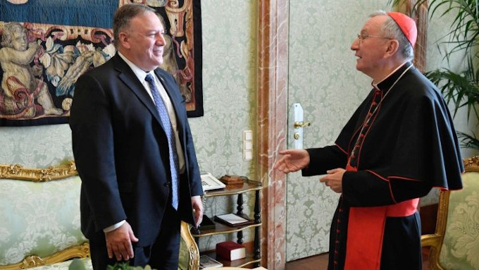 Encuentro cordial entre los Secretarios de Estado del Vaticano y EE.UU