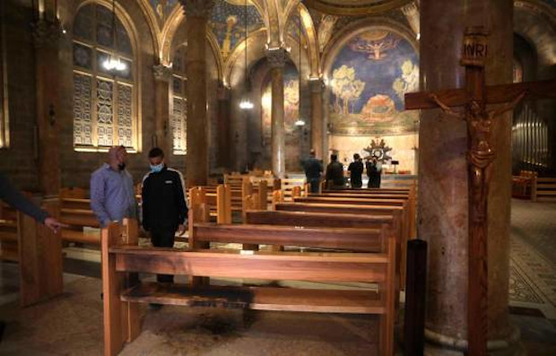 Un judío colono ultraortodoxo intenta incendiar la Basílica de Getsemaní