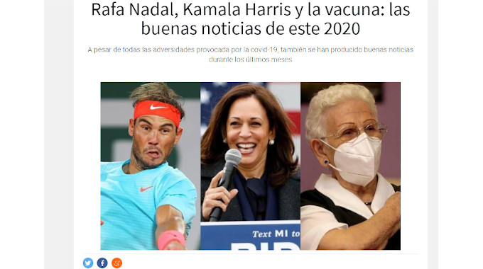 Cope rectifica y ya no considera a la abortista Kamala Harris como una de las mejores noticias del 2020