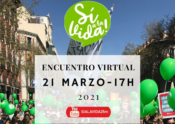 La Plataforma S a la Vida organiza un encuentro online el 21 de marzo en su canal de Youtube