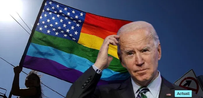 Joe Biden autoriza enarbolar la bandera LGTBI en las embajadas, junto a la bandera nacional
