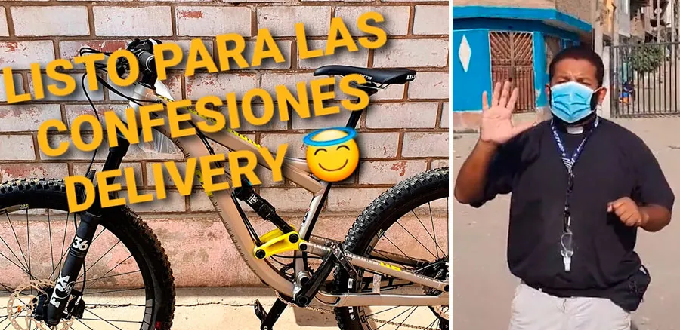 Perú: trasladándose en bicicleta, sacerdote ofrece confesiones a domicilio a los feligreses