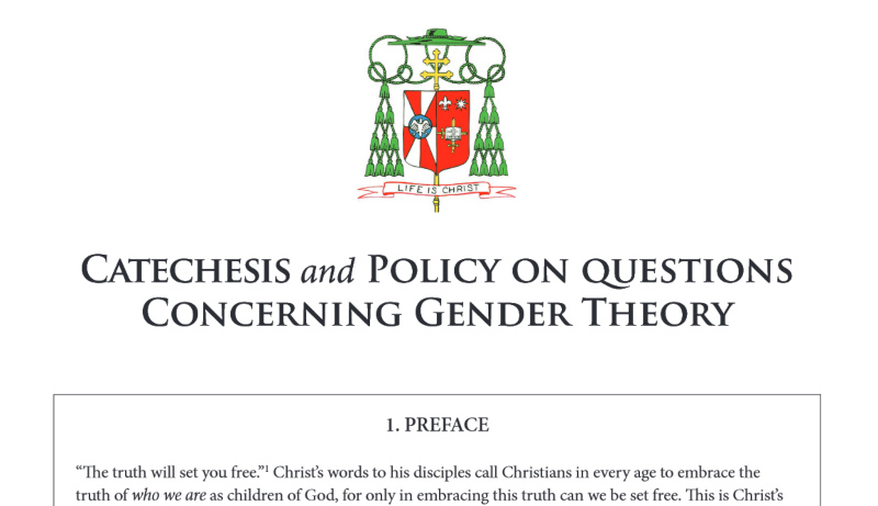 La Archidicesis de Milwaukee proporciona una poltica de teora de gnero basada en el sexo biolgico y el catecismo que enfada al lobby lavanda