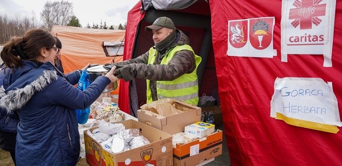 Cáritas de Polonia sigue apoyando a los refugiados ucranianos en una grandiosa labor