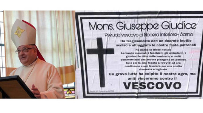 Obispo italiano recibe amenazas de muerte tras suspender todas las procesiones de Semana Santa