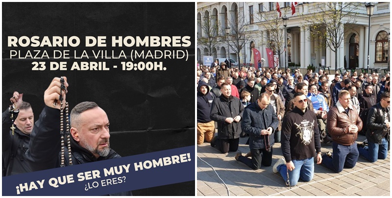 El Rosario de hombres llega a Espaa