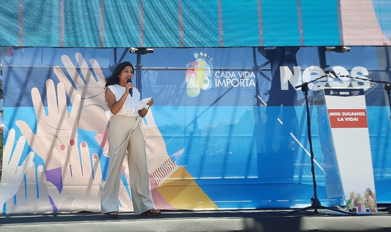 Manifestacin provida Madrid, Nos jugamos la vida -Nayeli Rodrguez