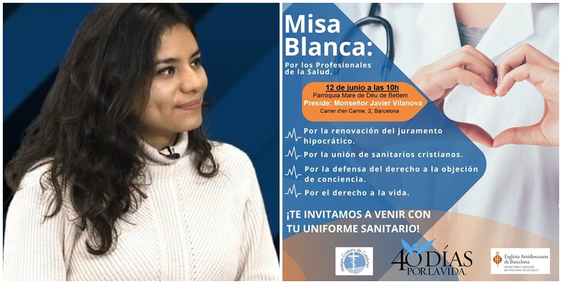 40 das por la Vida en Espaa organiza Misas blancas por profesionales de la salud