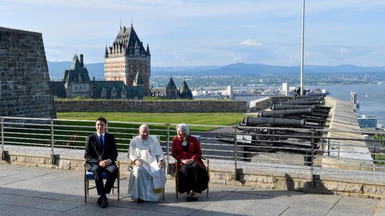 El Papa vuelve a pedir perdón en Quebec «por el mal cometido por tantos cristianos contra los pueblos indígenas»