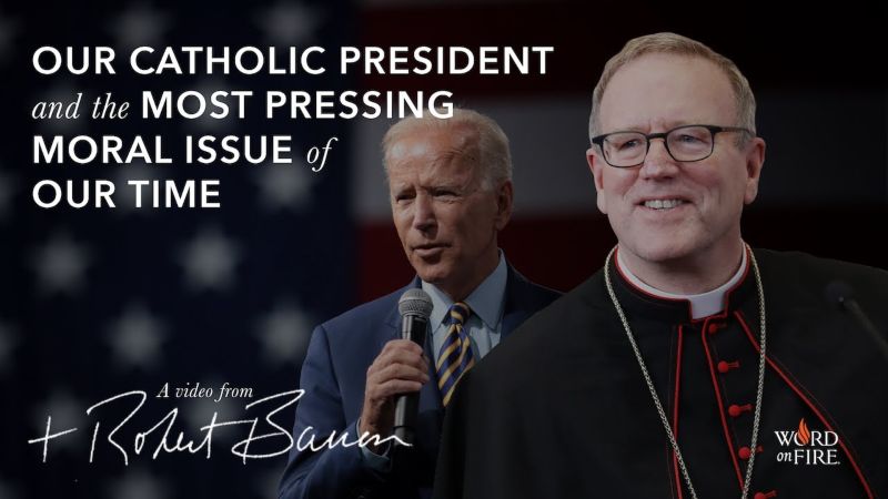 Mons. Barron califica de repulsivas las acciones y declaraciones de Biden sobre el aborto