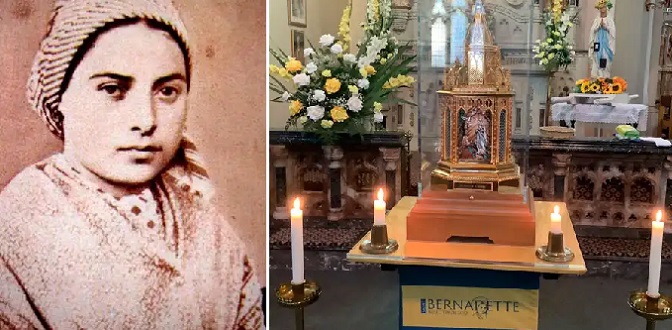 Reliquias de vidente de la Virgen de Lourdes llegan a la Catedral de Liverpool