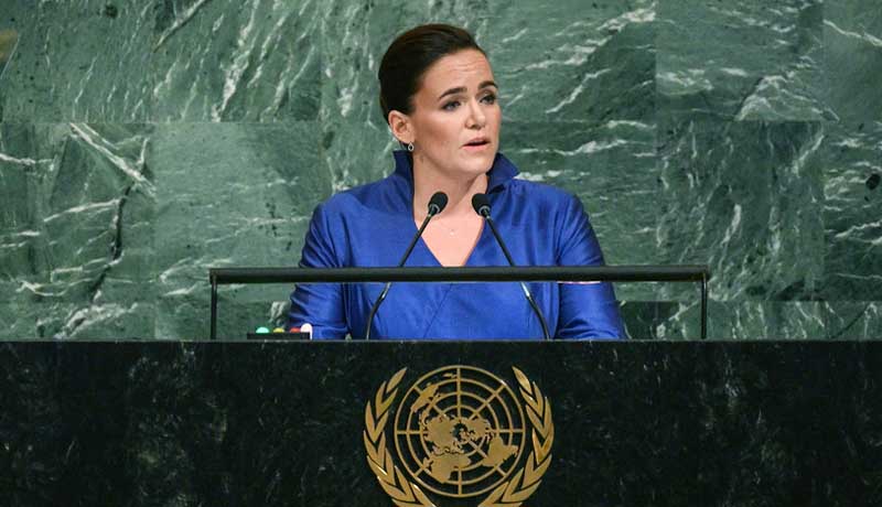 Katalin Novak en la ONU: «Las organizaciones establecidas para evitar la guerra se están enfocando en el adoctrinamiento ideológico»