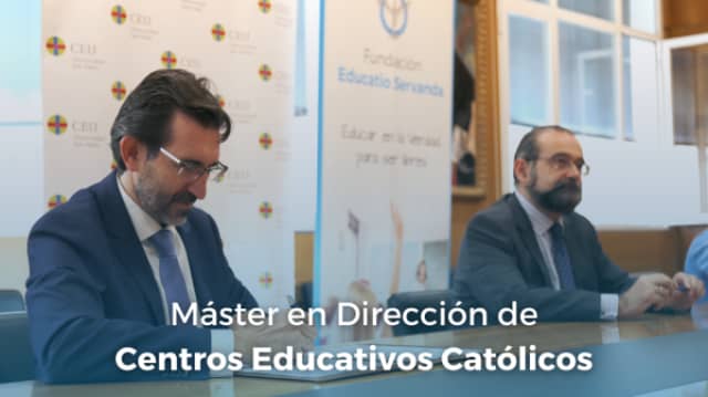 Educatio Servanda y el CEU ofrecen un máster en Dirección de Centros para centros católicos