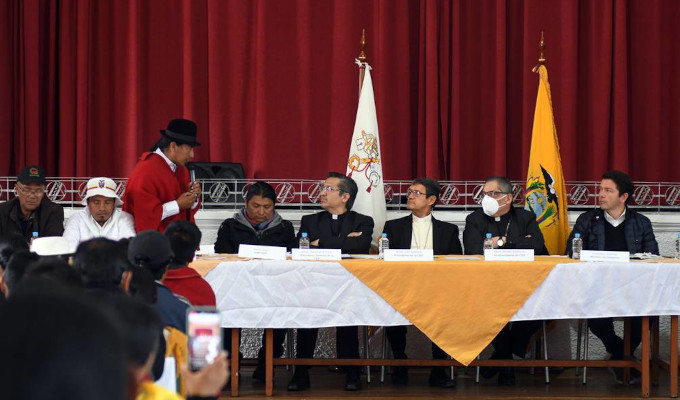 Satisfacción en los obispos ecuatorianos por los primeros resultados de las mesas de diálogo nacional