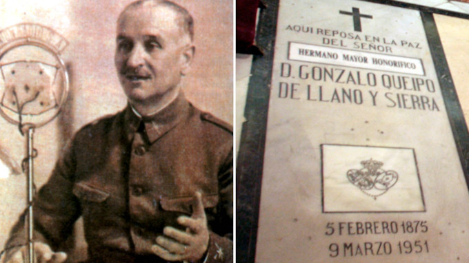 La Hermandad de la Macarena exhumar en noviembre los cuerpos de Queipo de Llano y Francisco Bohrquez