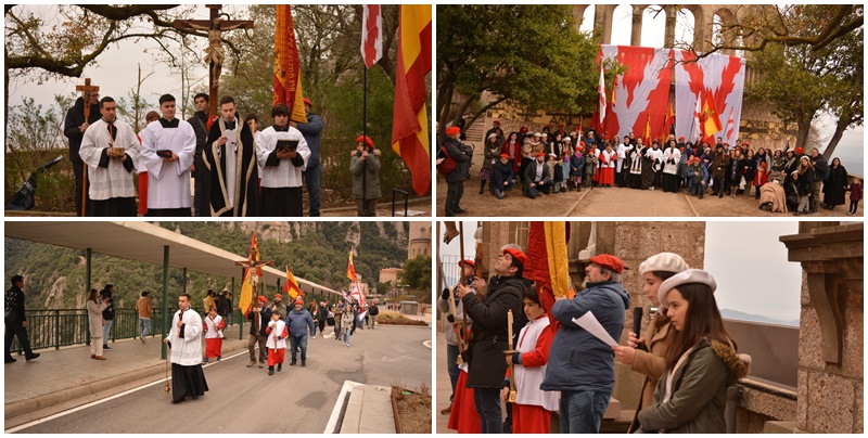 Segunda procesin reparadora en Montserrat por la retirada del requet yacente