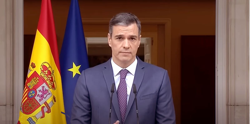 Pedro Sánchez convoca elecciones generales en España tras desplomarse en las municipales y autonómicas