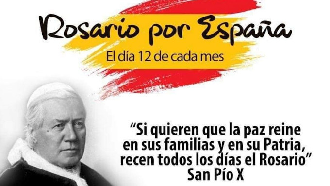 Hoy se reza el Rosario por España en veintiuna localidades españolas