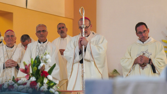 El Patriarca latino de Jerusaln visita la ciudad palestina de Yenin tras el ataque de Israel