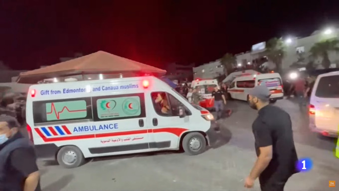 Cientos de muertos en el bombardeo del Hospital Al Ahli Baptist en Gaza