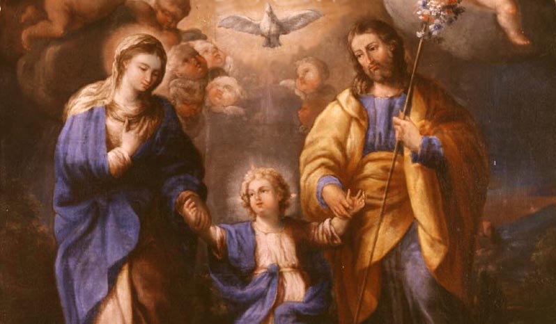 Jesús, José y María, santa Familia de Nazaret