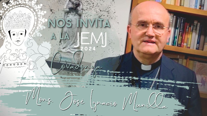 Mons. Munilla anima a los jóvenes a participar en la Jornada Eucarística Mariana Juvenil en Covadonga