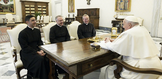 Cordial encuentro entre la Fraternidad de San Pedro y el Papa Francisco