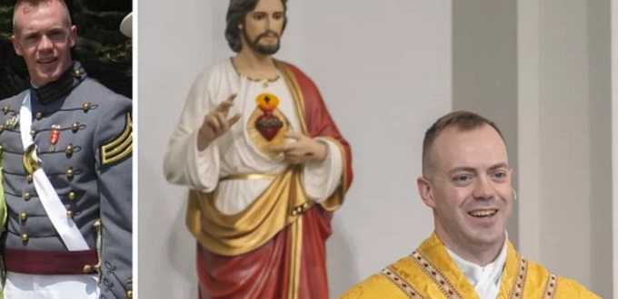 El recin ordenado graduado de West Point ministrar como sacerdote diocesano y capelln del ejrcito