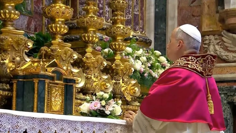 León XIV concluyó la toma de posesión de las cuatro basílicas papales León XIV concluyó la toma de posesión de las cuatro basílicas papales