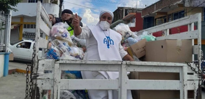 La Iglesia Catlica asiste a ms de 32.000 familias afectadas por las lluvias en Mxico