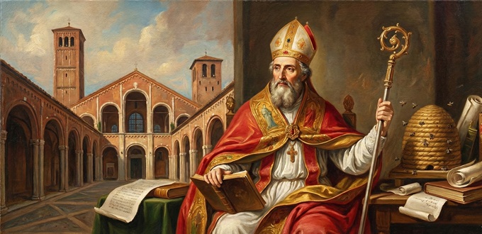 Hoy la Iglesia celebra a San Ambrosio de Miln, influente obispo y Doctor de la Iglesia