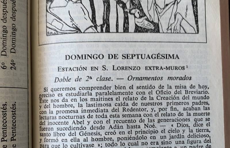 El tiempo de Septuag�sima, una precuaresma