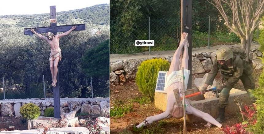 El ministro de Exteriores de Israel califica el destrozo, por parte de un soldado israel�, a hachazos de un crucifijo de �grave y vergonzoso�