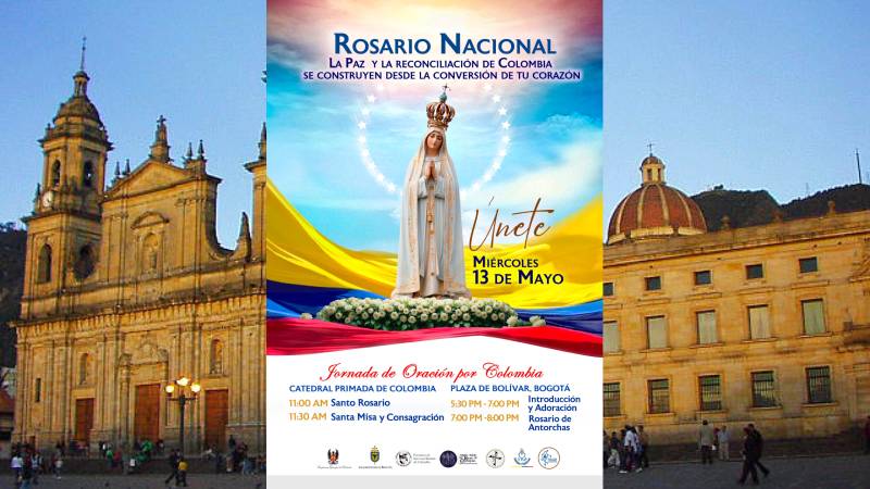 Colombia ser� consagrada al Inmaculado Coraz�n de Mar�a en el IV Rosario Nacional
