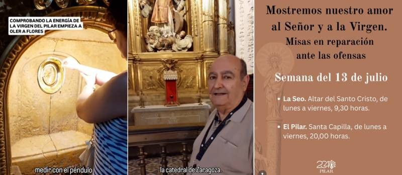 El Cabildo de Zaragoza convoca misas de reparaci�n tras la grabaci�n de pr�cticas espiritistas en el Pilar y la Seo